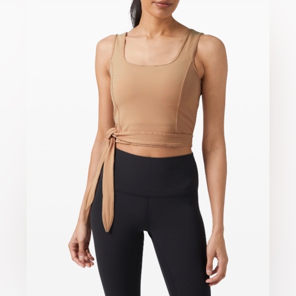 Lululemon Beech Wood Align Top Tie - Size 4 NEW - Picture 1 of 8
